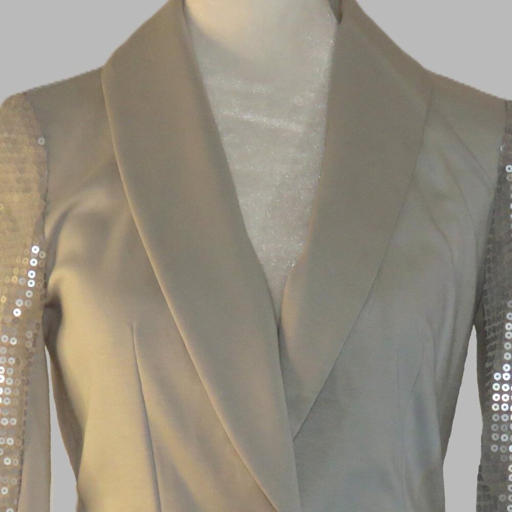 True Freedom Women's Junior Long Sleeve Sequins One Button Blazer Size S (C852)